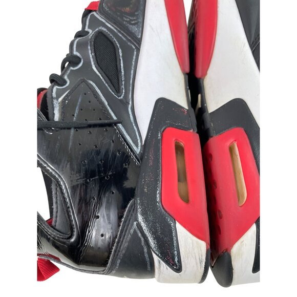 Jordan Flight Club 91 Bred DC7329-006 Red & Black Leather Mens Size 10.5 FLAW - Picture 14 of 16